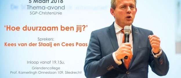 Uitnodigingsflyer thema-avond 5 maart 2018
